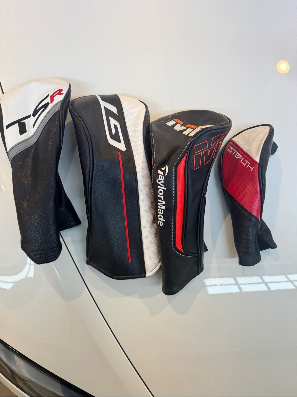 4-Piece Golf Club Headcover Lot - TaylorMade & Titleist
